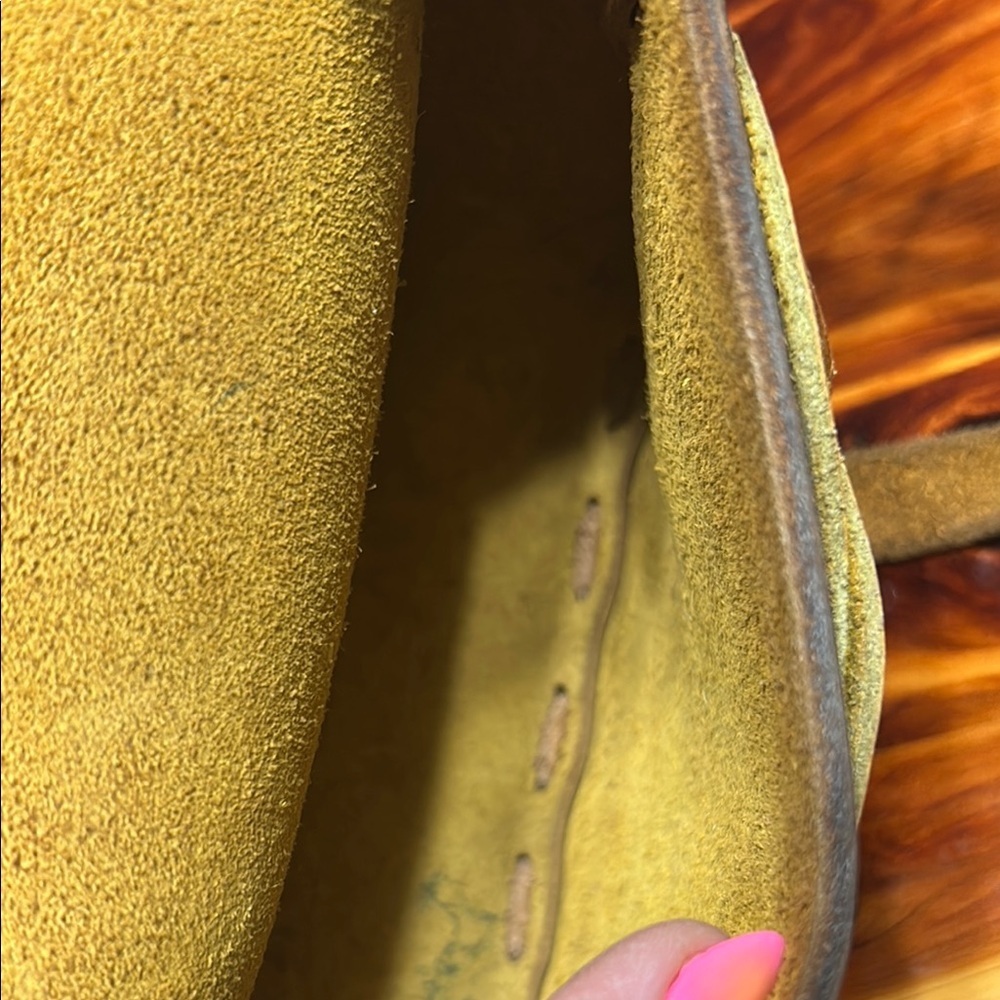 Brown Leather Floral Embossed Bag - Picture 11 of 11